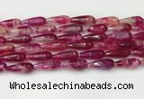 CTR440 15.5 inches 8*20mm faceted teardrop agate beads wholesale