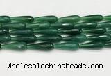 CTR461 15.5 inches 10*30mm faceted teardrop agate beads wholesale