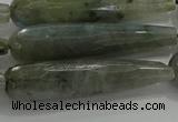 CTR65 15.5 inches 10*40mm faceted teardrop labradorite beads