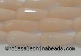 CTR96 15.5 inches 8*20mm faceted teardrop pink aventurine beads