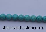 CTU01 15.5 inches 4mm round blue turquoise strand beads Wholesale