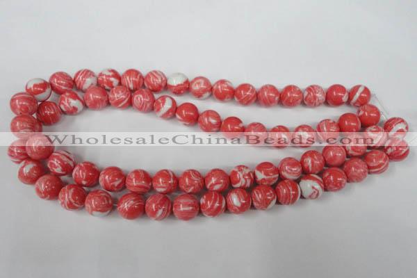 CTU1004 15.5 inches 12mm round synthetic turquoise beads wholesale