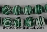 CTU1129 15.5 inches 12mm round synthetic turquoise beads wholesale