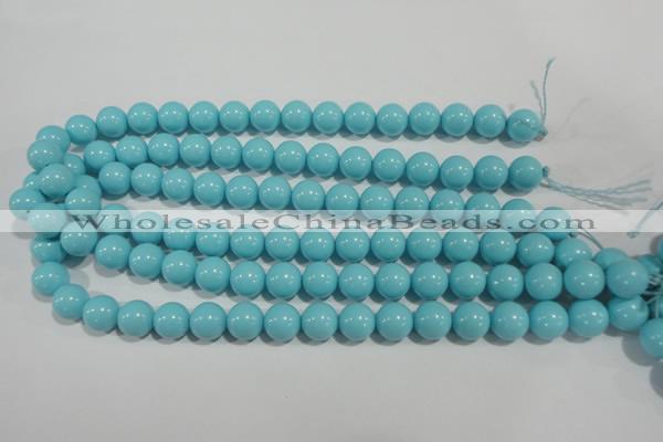 CTU1215 15.5 inches 14mm round synthetic turquoise beads