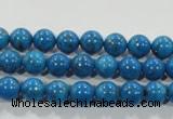 CTU1622 15.5 inches 8mm round synthetic turquoise beads