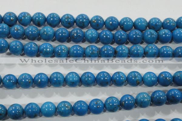 CTU1626 15.5 inches 16mm round synthetic turquoise beads