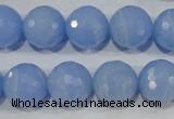 CTU1748 15.5 inches 18mm faceted round synthetic turquoise beads