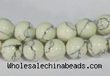 CTU1792 15.5 inches 6mm round synthetic turquoise beads