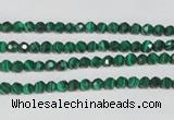 CTU1821 15.5 inches 4mm faceted round synthetic turquoise beads