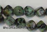 CTU2461 15.5 inches 6*6mm cube African turquoise beads wholesale