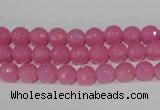 CTU2556 15.5 inches 6mm faceted round synthetic turquoise beads