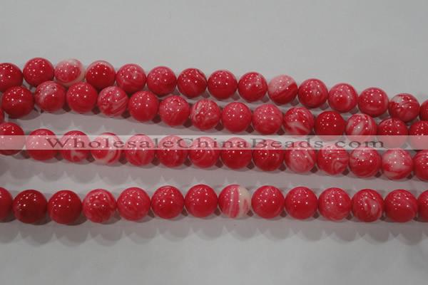 CTU2614 15.5 inches 12mm round synthetic turquoise beads