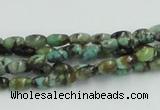 CTU406 15.5 inches 4*6mm rice African turquoise beads wholesale