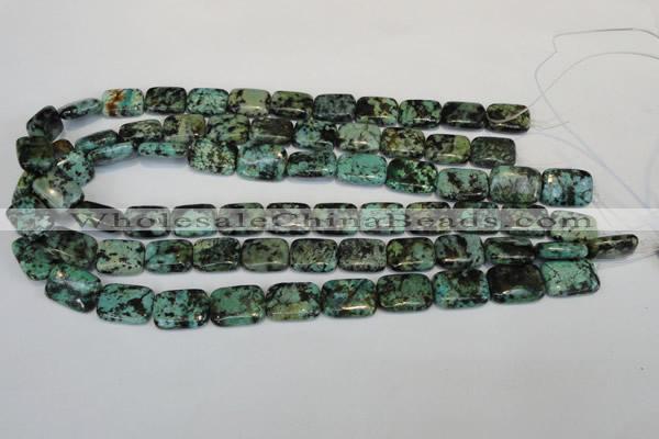 CTU497 15.5 inches 13*18mm rectangle African turquoise beads wholesale