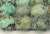 CTU526 15 inches 8mm faceted round African turquoise beads