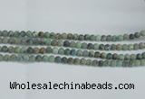 CTU563 15.5 inches 6mm round matte african turquoise beads