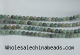 CTU564 15.5 inches 8mm round matte african turquoise beads