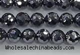 CTZ621 15.5 inches 6mm faceted round terahertz beads wholesale