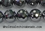 CTZ622 15.5 inches 8mm faceted round terahertz beads wholesale