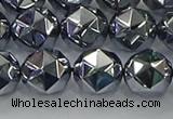 CTZ633 15.5 inches 10mm faceted nuggets terahertz beads wholesale