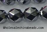 CTZ634 15.5 inches 12mm faceted nuggets terahertz beads wholesale