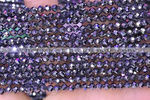 CTZ652 15.5 inches 3mm faceted round tiny terahertz beads