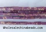 CUBS03 15 inches 4*13mm cuboid synthetic sea sediment jasper beads