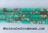 CUBS04 15 inches 4*13mm cuboid synthetic sea sediment jasper beads