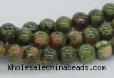 CUG04 15.5 inches 8mm round unakite gemstone beads wholesale