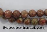 CUG102 15.5 inches 8mm round Chinese unakite beads wholesale