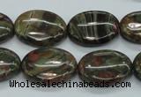 CUJ02 15.5 inches 15*20mm oval autumn jasper gemstone beads