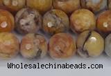 CVJ24 15.5 inches 10mm faceted round venus jasper beads wholesale