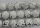 CWB203 15.5 inches 10mm round natural white howlite beads wholesale