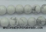 CWB51 15.5 inches 10mm round natural white howlite gemstone beads