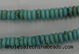 CWB684 15.5 inches 3*8mm rondelle howlite turquoise beads wholesale