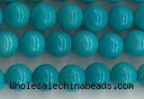 CWB850 15.5 inches 4mm round howlite turquoise beads wholesale