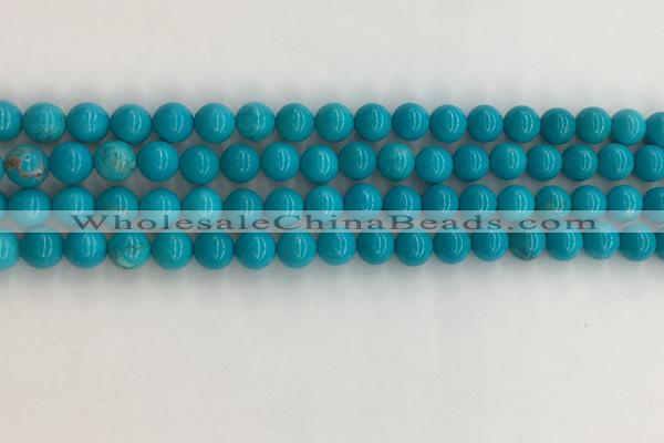 CWB851 15.5 inches 6mm round howlite turquoise beads wholesale