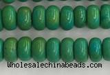 CWB898 15.5 inches 2*4mm rondelle howlite turquoise beads