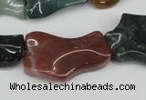 CWG03 15.5 inches 25*33mm wavy freeform Indian agate gemstone beads