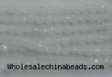 CWH01 15.5 inches 4mm faceted round white jade beads wholesale