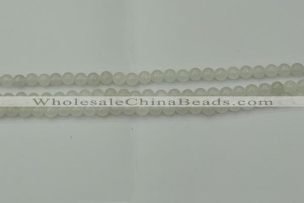 CWH50 15.5 inches 4mm round white jade beads wholesale