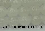 CWH53 15.5 inches 10mm round white jade beads wholesale