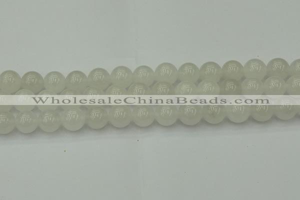 CWH55 15.5 inches 14mm round white jade beads wholesale