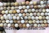 CWJ451 15.5 inches 6mm faceted round wood jasper beads wholesale