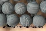 CWJ558 15.5 inches 8mm round matte coffee wood jasper beads wholesale