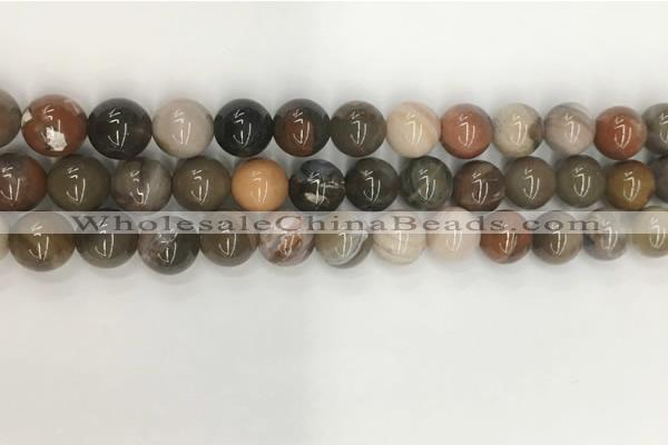 CWJ577 15.5 inches 10mm round wood jasper beads wholesale