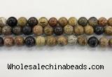 CWJ584 15.5 inches 12mm round wooden jasper beads wholesale