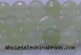 CXJ220 15.5 inches 10mm faceted round New jade beads wholesale