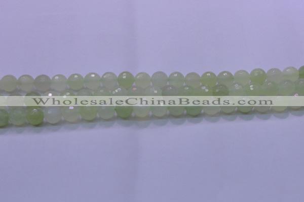 CXJ220 15.5 inches 10mm faceted round New jade beads wholesale