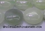 CXJ228 15.5 inches 25mm flat round New jade beads wholesale